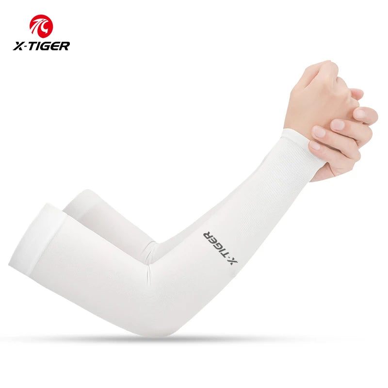 Cycling Arm Sleeves Ice Fabric Anti-Uv Sunscreen Running Cycling Sleeve Outdoor Sport Cycling Arm Warmers Men Women